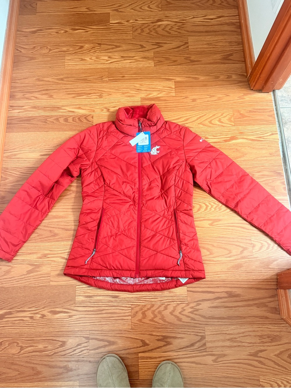 Columbia Women's Red Quilted Packable Puffer Jacket